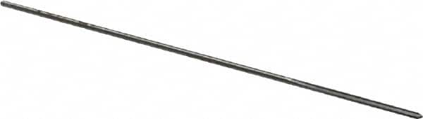 Made in USA - #57 High Speed Steel 4 Flute Chucking Reamer - Straight Flute, 0.039" Straight Shank, 1/2" Flute Length, 2-1/2" OAL - Benchmark Tooling