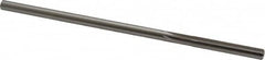 Made in USA - Letter D High Speed Steel 6 Flute Chucking Reamer - Straight Flute, 0.2329" Straight Shank, 1-1/2" Flute Length, 6" OAL - Benchmark Tooling