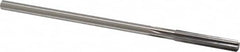 Made in USA - Letter J High Speed Steel 6 Flute Chucking Reamer - Straight Flute, 1/4" Straight Shank, 1-1/2" Flute Length, 6" OAL - Benchmark Tooling