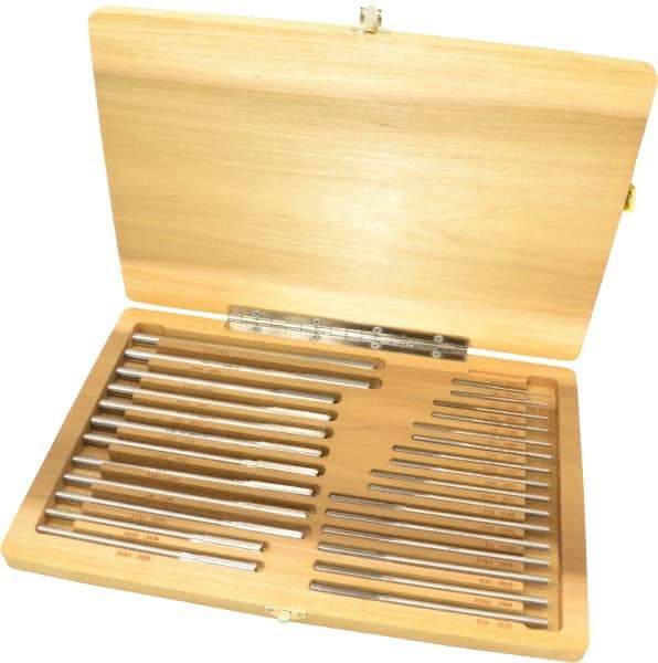 Made in USA - 1/16" to 1/2", Chucking Reamer Set - Straight Flute, Right Hand Cut, 29 Pieces - Benchmark Tooling