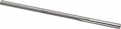 Made in USA - 5.5mm High Speed Steel 6 Flute Chucking Reamer - Straight Flute, 0.2075" Straight Shank, 1-1/4" Flute Length, 5" OAL - Benchmark Tooling