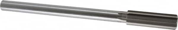 Made in USA - 20.5mm High Speed Steel 8 Flute Chucking Reamer - Straight Flute, 5/8" Straight Shank, 2-1/2" Flute Length, 9-1/2" OAL - Benchmark Tooling