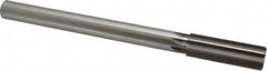 Made in USA - 22.5mm High Speed Steel 8 Flute Chucking Reamer - Straight Flute, 3/4" Straight Shank, 2-5/8" Flute Length, 10" OAL - Benchmark Tooling