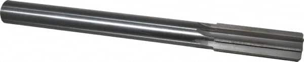 Made in USA - 25mm High Speed Steel 8 Flute Chucking Reamer - Straight Flute, 7/8" Straight Shank, 2-3/4" Flute Length, 10-1/2" OAL - Benchmark Tooling