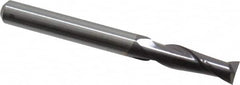 Square End Mill: 1/4'' Dia, 3/4'' LOC, 1/4'' Shank Dia, 2-1/2'' OAL, 2 Flutes, Solid Carbide Single End, TiAlN Finish, Spiral Flute, Centercutting, RH Cut, RH Flute, Series 121