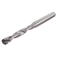 Replaceable Tip Drill: 7.5 to 7.9 mm Drill Dia, 38.6 mm Max Depth, 8 mm Straight-Cylindrical Shank Uses ICP Inserts, 84.1 mm OAL, Through Coolant