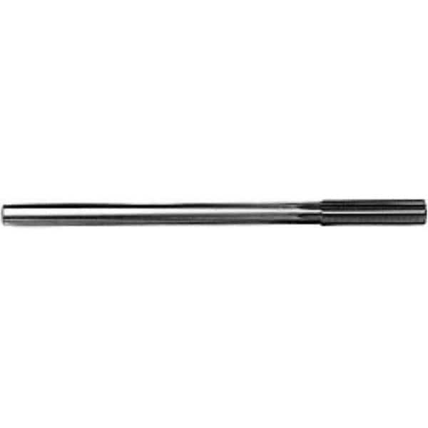 Chucking Reamer: 0.7677″ Dia, 9-1/2″ OAL, 2-1/2″ Flute Length, Straight Shank, High Speed Steel 8 Flute, RH