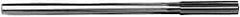 Alvord Polk - 1-5/16" High Speed Steel 12 Flute Chucking Reamer - Straight Flute, 1" Straight Shank, 3" Flute Length, 11-1/2" OAL - Benchmark Tooling