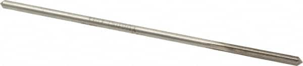 Interstate - 7/64" High Speed Steel 4 Flute Chucking Reamer - Straight Flute, 0.103" Straight Shank, 7/8" Flute Length, 3-1/2" OAL - Benchmark Tooling