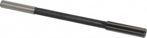 Interstate - 33/64" High Speed Steel Chucking Reamer - Straight Flute, 0.4355" Straight Shank, 2" Flute Length, 8" OAL - Benchmark Tooling