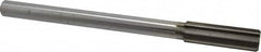 Interstate - 49/64" High Speed Steel Chucking Reamer - Straight Flute, 5/8" Straight Shank, 2-1/2" Flute Length, 9-1/2" OAL - Benchmark Tooling