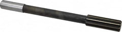 Interstate - 59/64" High Speed Steel Chucking Reamer - Straight Flute, 3/4" Straight Shank, 2-5/8" Flute Length, 10" OAL - Benchmark Tooling