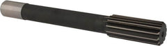 Interstate - 1-1/2" High Speed Steel Chucking Reamer - Straight Flute, 1-1/4" Straight Shank, 3-1/2" Flute Length, 12-1/2" OAL - Benchmark Tooling