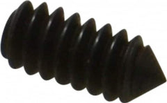 Value Collection - #4-40 UNC, 1/4" OAL, Cone Point Set Screw - Grade 8 Alloy Steel, 0.05" Key - Benchmark Tooling