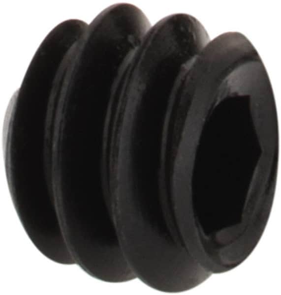 Value Collection - #6-32 UNC, 1/8" OAL, Cone Point Set Screw - Grade 8 Alloy Steel, 1/16" Key - Benchmark Tooling