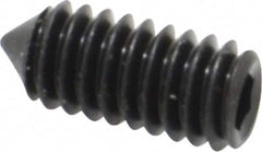 Value Collection - #8-32 UNC, 3/8" OAL, Cone Point Set Screw - Grade 8 Alloy Steel, 5/64" Key - Benchmark Tooling