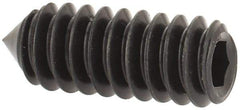 Value Collection - #10-24 UNC, 1/2" OAL, Cone Point Set Screw - Grade 8 Alloy Steel, 3/32" Key - Benchmark Tooling
