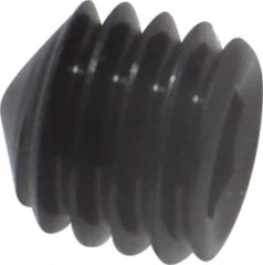 Value Collection - #10-32 UNF, 3/16" OAL, Cone Point Set Screw - Grade 8 Alloy Steel, 3/32" Key - Benchmark Tooling