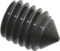 Value Collection - #10-32 UNF, 1/4" OAL, Cone Point Set Screw - Grade 8 Alloy Steel, 3/32" Key - Benchmark Tooling