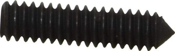 Value Collection - 1/4-20 UNC, 1" OAL, Cone Point Set Screw - Grade 8 Alloy Steel, 1/8" Key - Benchmark Tooling