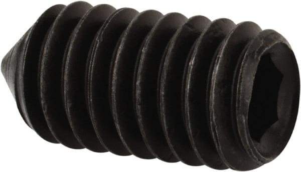 Value Collection - 5/16-18 UNC, 5/8" OAL, Cone Point Set Screw - Grade 8 Alloy Steel, 5/32" Key - Benchmark Tooling