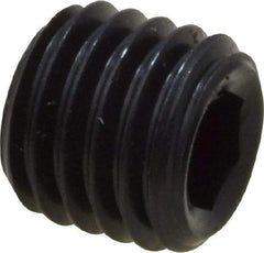 Value Collection - 1/4-28 UNF, 1/4" OAL, Oval Point Set Screw - Grade 8 Alloy Steel, 1/8" Key - Benchmark Tooling