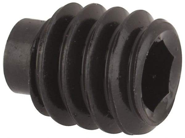 Value Collection - 1/4-20 UNC, 5/16" OAL, Half Dog Point Set Screw - Grade 8 Alloy Steel, 1/8" Key - Benchmark Tooling