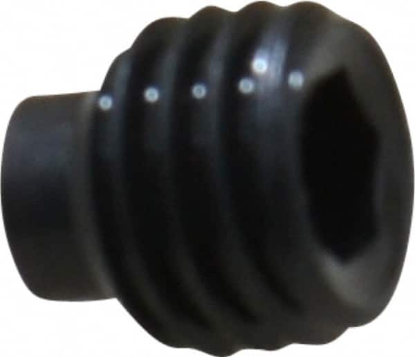 Value Collection - 1/4-28 UNF, 1/4" OAL, Half Dog Point Set Screw - Grade 8 Alloy Steel, 1/8" Key - Benchmark Tooling