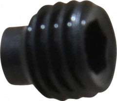 Value Collection - 1/4-28 UNF, 1/4" OAL, Half Dog Point Set Screw - Grade 8 Alloy Steel, 1/8" Key - Benchmark Tooling