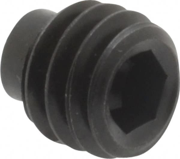 Value Collection - 5/16-18 UNC, 5/16" OAL, Half Dog Point Set Screw - Grade 8 Alloy Steel, 5/32" Key - Benchmark Tooling