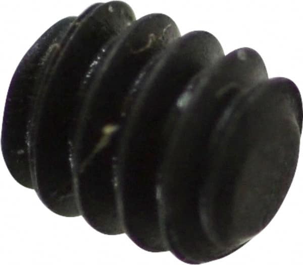 Value Collection - #4-40 UNC, 1/8" OAL, Flat Point Set Screw - Grade 8 Alloy Steel, 0.05" Key - Benchmark Tooling