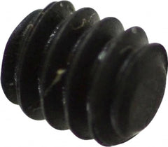 Value Collection - #4-40 UNC, 1/8" OAL, Flat Point Set Screw - Grade 8 Alloy Steel, 0.05" Key - Benchmark Tooling