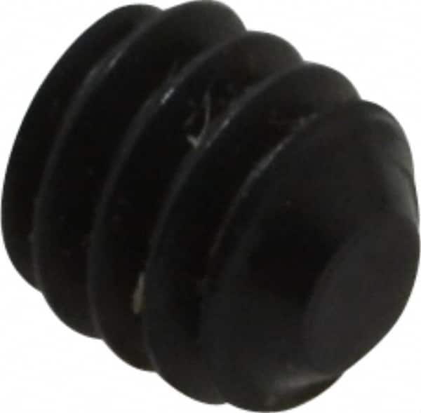 Value Collection - #5-40 UNC, 1/8" OAL, Flat Point Set Screw - Grade 8 Alloy Steel, 1/16" Key - Benchmark Tooling