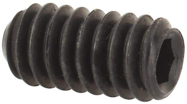 Value Collection - #5-40 UNC, 1/4" OAL, Flat Point Set Screw - Grade 8 Alloy Steel, 1/16" Key - Benchmark Tooling