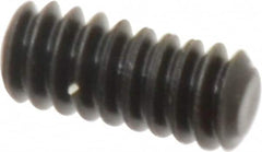 Value Collection - #6-32 UNC, 5/16" OAL, Flat Point Set Screw - Grade 8 Alloy Steel, 1/16" Key - Benchmark Tooling