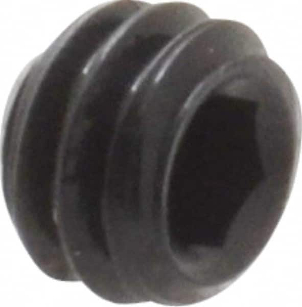 Value Collection - #8-32 UNC, 1/8" OAL, Flat Point Set Screw - Grade 8 Alloy Steel, 5/64" Key - Benchmark Tooling