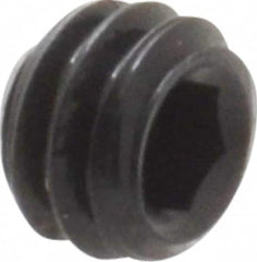 Value Collection - #8-32 UNC, 1/8" OAL, Flat Point Set Screw - Grade 8 Alloy Steel, 5/64" Key - Benchmark Tooling