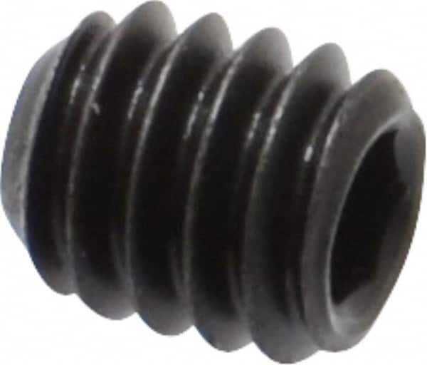 Value Collection - #8-32 UNC, 3/16" OAL, Flat Point Set Screw - Grade 8 Alloy Steel, 5/64" Key - Benchmark Tooling