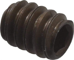 Value Collection - #10-24 UNC, 1/4" OAL, Flat Point Set Screw - Grade 8 Alloy Steel, 3/32" Key - Benchmark Tooling