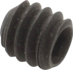 Value Collection - 1/4-20 UNC, 1/4" OAL, Flat Point Set Screw - Grade 8 Alloy Steel, 1/8" Key - Benchmark Tooling