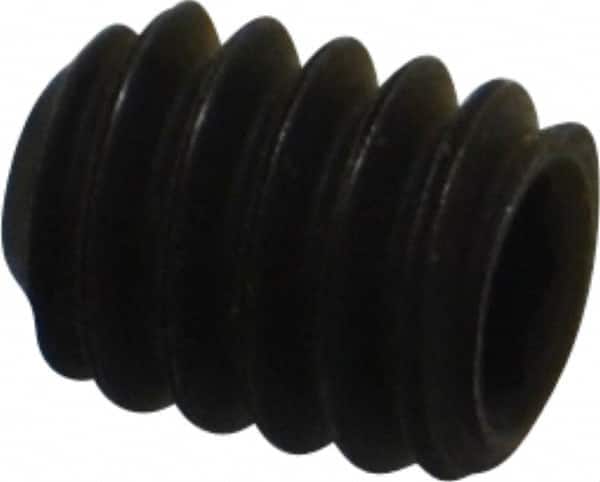 Value Collection - 1/4-20 UNC, 5/16" OAL, Flat Point Set Screw - Grade 8 Alloy Steel, 1/8" Key - Benchmark Tooling