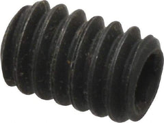 Value Collection - 1/4-20 UNC, 3/8" OAL, Flat Point Set Screw - Grade 8 Alloy Steel, 1/8" Key - Benchmark Tooling