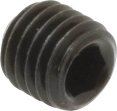 Value Collection - 1/4-28 UNF, 1/4" OAL, Flat Point Set Screw - Grade 8 Alloy Steel, 1/8" Key - Benchmark Tooling