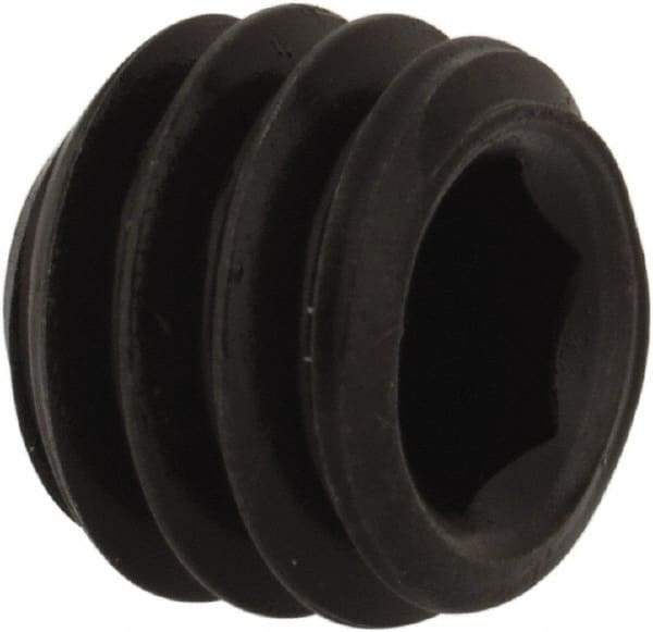 Value Collection - 5/16-18 UNC, 1/4" OAL, Flat Point Set Screw - Grade 8 Alloy Steel, 5/32" Key - Benchmark Tooling