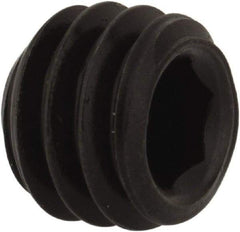 Value Collection - 5/16-18 UNC, 1/4" OAL, Flat Point Set Screw - Grade 8 Alloy Steel, 5/32" Key - Benchmark Tooling