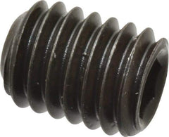 Value Collection - 3/8-16 UNC, 1/2" OAL, Flat Point Set Screw - Grade 8 Alloy Steel, 3/16" Key - Benchmark Tooling