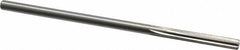 Interstate - #3 High Speed Steel Chucking Reamer - Straight Flute, 0.2075" Straight Shank, 1-1/4" Flute Length, 5" OAL - Benchmark Tooling