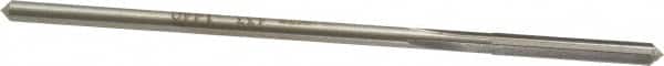 Interstate - #27 High Speed Steel Chucking Reamer - Straight Flute, 0.135" Straight Shank, 1" Flute Length, 4" OAL - Benchmark Tooling