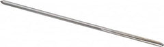 Interstate - #44 High Speed Steel 4 Flute Chucking Reamer - Straight Flute, 0.081" Straight Shank, 3/4" Flute Length, 3" OAL - Benchmark Tooling