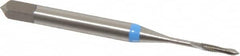 Emuge - #0-80 UNF 2 Flute 2B Modified Bottoming Spiral Flute Tap - Cobalt, Bright Finish, 1.626" OAL, Right Hand Flute, Right Hand Thread, Series Rekord D-VA - Benchmark Tooling